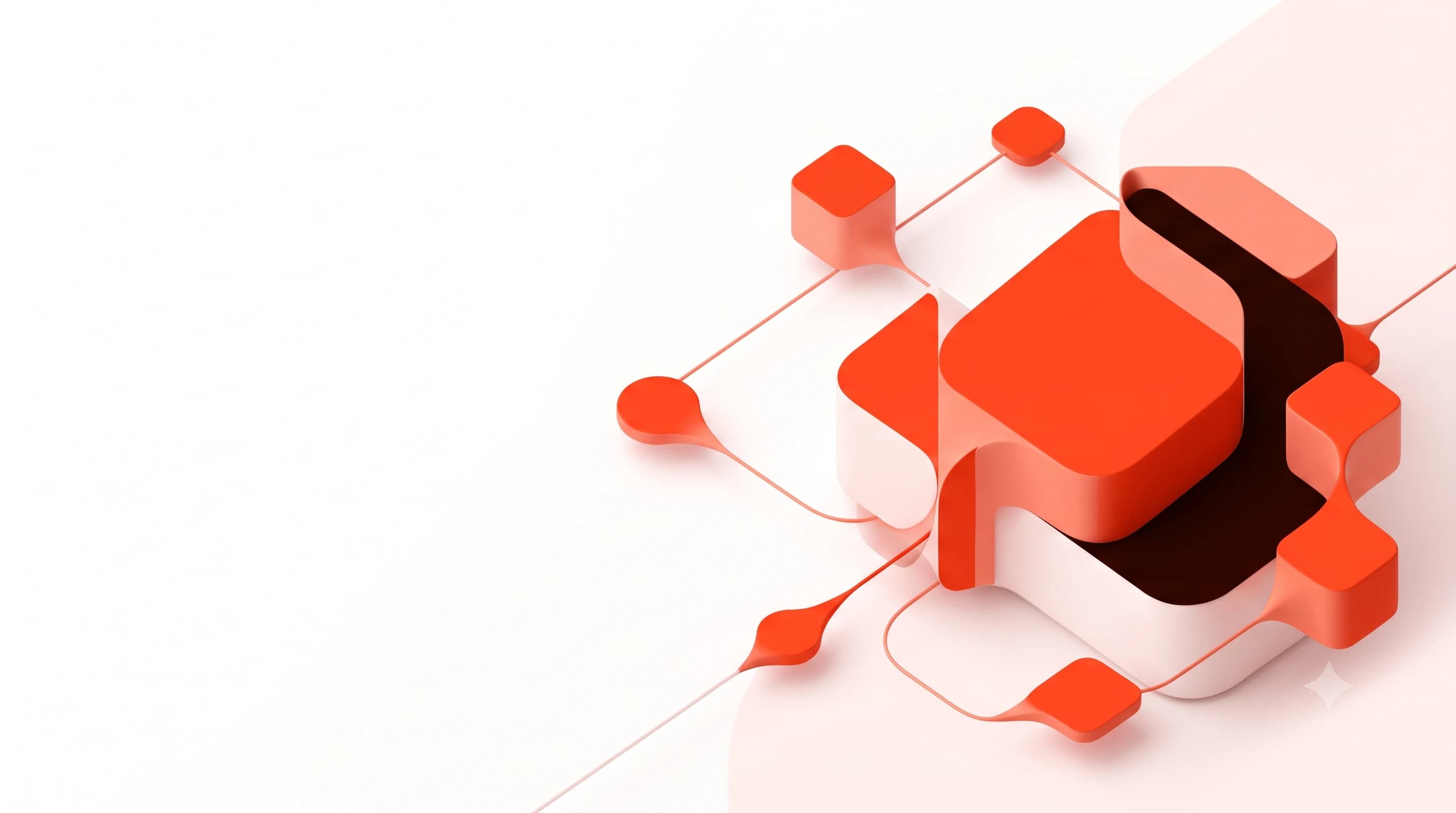 Abstract illustration of connected automated workflows